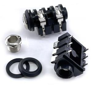 오디오 잭 PJ-609B 파워 앰프 소켓 마이크 오디오베이스 구리 너트 듀얼 채널 인터페이스 4핀 6 6.35mm 10