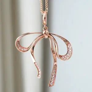 바이미 14k 에니스 리본 목걸이