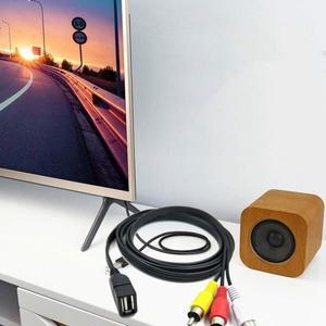 케이블 리드 PC TV Aux 오디오 비디오 어댑터 USB A 암-3 Rca 포노 AV 1.5M