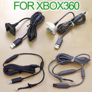 XBOX 호환 호환 360 무선/유선 게임 컨트롤러 게임패드 조이스틱용 호환 USB 충전 케이블 분리형 연장 케이