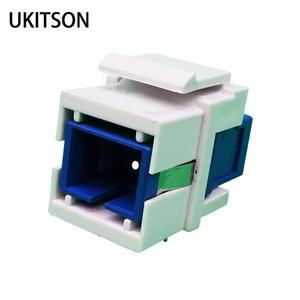 SC 광섬유 키스톤 잭 모듈(심플 렉스 UPC 녹색 APC SC/SC 커넥터 어댑터 플러그 확장용 후크 인서트 포함)