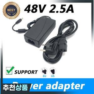 CCTV   POE 인젝터 이더넷 IP 카메라 폰용 전원 공급 어댑터 DC 48 V 2.5A 2500MA 120W V 볼트