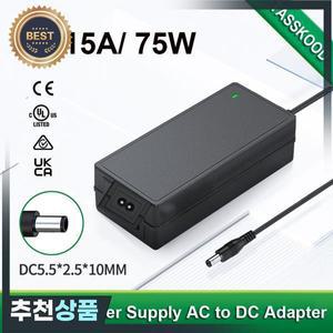 5V 15A 어댑터 100-240V AC-DC 15Amp 75W 전원 공급 장치 12A 10A 9A 8A 변환기 RGB LED 드라이버 조명 스