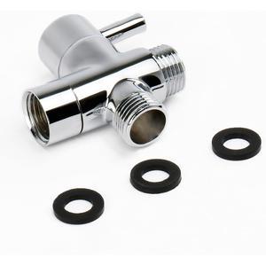 세면대부속품 부품 1PC 샤워 분배기 꼭지 목욕 변환기 스위치 커넥터 1점 3방향 바늘 노즐 밸브 2개