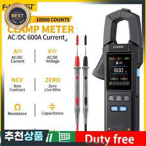 FNIRSI DMC-100 DC AC 전류 클램프 미터 10000 카운트 디지털 멀티미터 USB 충전기 600A 측정 전기 기술자