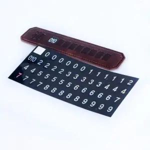 [하프클럽/]스티커 차량관리용품 가죽 블랙 다크브라운