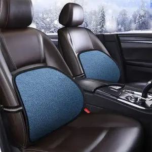 [하프클럽/]차량용 등받이 겨울 온열 의자허리쿠션 방석