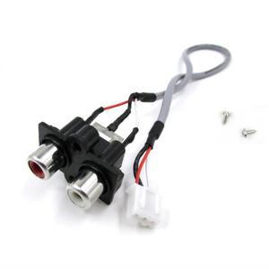 오디오 신호 케이블 2 RCA to XH2.54MM-3PIN 입력 소켓 30cm 라인 길이 확장 패널용 호환 사운드 인터페이