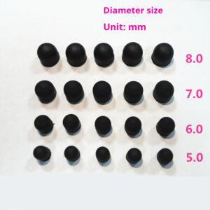 스타일러스 펜 고무 팁 교체 실리콘 터치 스크린 범용 펜용 10개