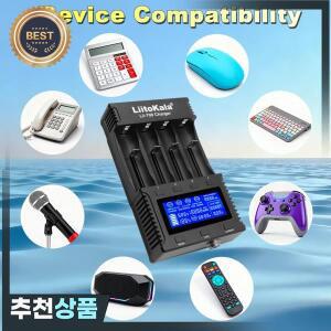 리토칼라 lii-700 배터리 충전기 3.7V/1.2V 18650/26650/16340/18500 화면
