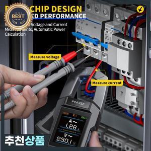 FNIRSI DMC-100 디지털 클램프 미터 600A 10000 카운트 전류  전압 측정