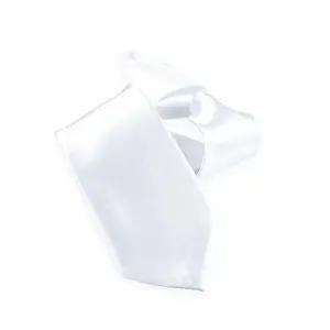 [레디핏]하얀색 화이트 자동 넥타이_GA8005