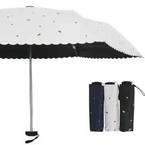 [오키즈]기라로쉬 3단 수동우양산-납작 어도러블암막 60246 (S0231)