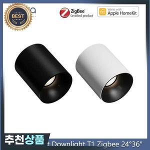Aqara 스마트 다운라이트 T1 지그비 디밍 원형 조명 앱 홈키트용 적응형 디밍 10W 빔 각도 24 ° 36
