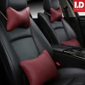 [하프클럽/]차량용 목베개 양면 가죽 쿠션 차량용품 목쿠션