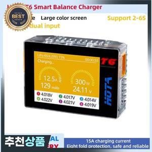HOTA T6 스마트 충전기 DC/PD 듀얼 입력 300W 2.4IPS는 XT60  TYPE-C 인터페이스를 지원합니다. 호환 PD3.0