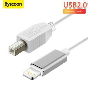 Lightning-MIDI 케이블 USB 2.0 키보드 오디오 인터페이스 마이크용 호환 B형 OTG 코드