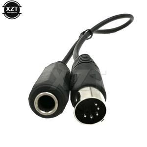 MIDI 5핀 Din Male to Monoprice 6.35mm 1/4 인치 Female TRS 스테레오 오디오 연장 케이블 키보드 30cm