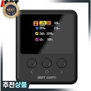 ISDT 608PD Lipo 밸런스 충전기 방전기 DC 240W/10A PD 140W/5A RC 배터리용 스마트 디지털 LiFe/Lilon/LiP