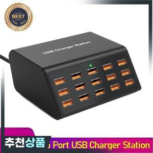 100W 멀티 포트 USB 고속 충전기 아이폰 11 12 13 14 15 프로 맥스 삼성 호환 태블릿용 2.4A 충전 스테이