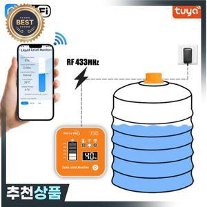 LCD 디스플레이가  초음파 레벨 센서 온도 표시기 시간 표시 물 탱크 모니터용 ME201R Tuya APP