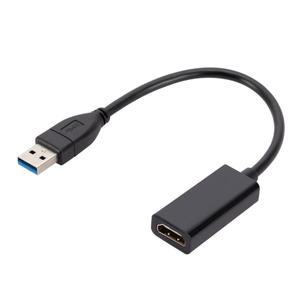 USB 3.0-HDMI 호환 변환기 1080P 남성-HDMI 여성 외부 그래픽 비디오 카드 어댑터 케이블 PC 노트북 HDTV