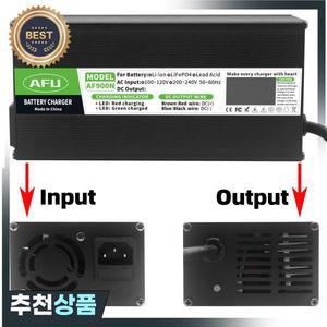 29.2V 22A LiFePO4 배터리 충전기 OLED 디스플레이가  8S 24V 25.6V 고속 충전기용