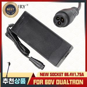 미니 모터용 충전기 듀얼 트론 아킬레우스 썬더 터 스파이더 이글 초소형 전기 스쿠터 66.4V 1.75A 소켓 60