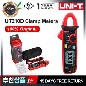 UNI-T 클램프 미터 디지털 UT210E UT210D AC 전류 미니 멀티 True RMS 펜치 전류계 UT210C 자동