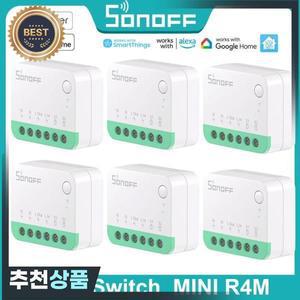 SONOFF MINIR4M Matter Extreme WiFi 스마트 스위치 분리 릴레이 장면 차단기 eWeLink 음성 제어 Alexa Goo