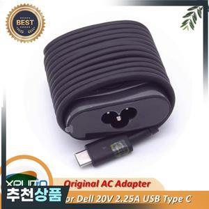 Dell XPS 13 11 9P33D-1501 689C4 492-BBUU LA45NM150 HDCY5 0HDCY5용 OEM 45W USB-C AC 전원 어댑터 20V 2