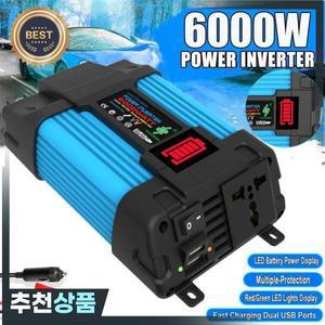 6000W/4000W 헤비듀티 전력 인버터 - 듀얼 USB 포트를 갖춘 전문가용 12V DC 110V/220V AC 변환기