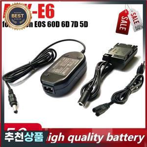 캐논 호환 EOS 60D 6D 7D 5D Mark II III 5D2 5D3 카메라용 ACK-E6C 더미 배터리 AC 카메라 어댑터 공급 DR