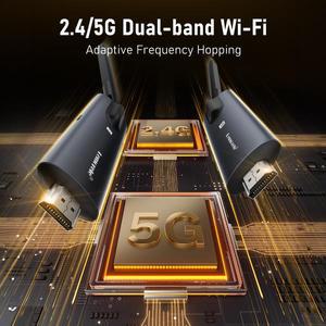 5G 200M 무선 HDMI 송신기 수신기 회의용 호환 블루투스 PC TV 프로젝터 모니터 비디오