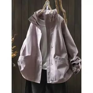 여성 가을 캐주얼 차이나 점퍼 코트 솔리드 투포켓 바람막이 DUCHI3