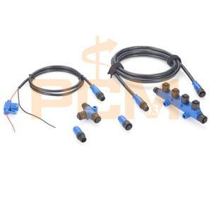 NMEA 2000 스타터 키트 마린 등급 백본  케이블 T 커넥터 4포트 티 터미네이터 파워 가민 로렌스 심그라드