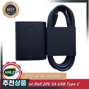 60W GAN USB C 타입 노트북 전원 공급 장치 DA60NM200 ADP-60LD BA USFF AC 충전기 20V 3A 델 XPS 13 9320