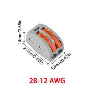 20개 레버 와이어 너트 커넥터 컴팩트 스플라이싱 퀵 와이어용 호환 2 포트 전기 분류 키트