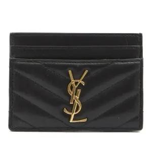 카산드르 쉐브론 퀼팅 가죽 지갑 423291AAA44 1000 BLACK