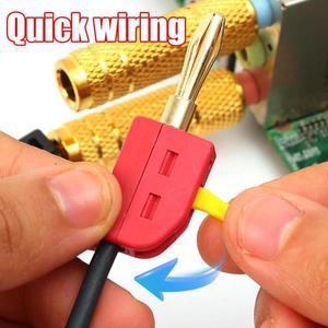 1/2/4Pcs 솔더 프리 바나나 플러그  연결 잭 오디오 금도금 구리 스피커 앰프 4MM 32A 커넥터