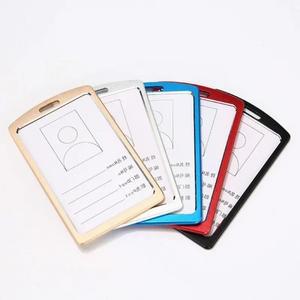 알루미늄 합금 카드 홀더 매는 밧줄 배지 릴 사무실 회사 직원 작업 허가 ID 비즈니스 용품