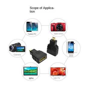 마이크로 서피스용 호환 일반 HDMI-M-HDMI-F 어댑터 HDMI 호환 D 암 컨버터