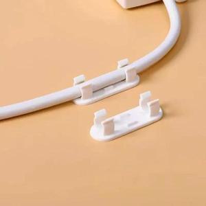 20/50개  케이블 정리 클립 접착식 스티커 와이어 TV PC 코드 홀더 책상 벽 홈 오피스용
