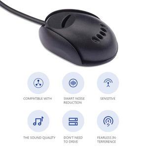 3.5mm 차량용 호환 외장 마이크 블루투스 호환 대시보드  선 바이저 스테레오 라디오 GPS 어댑터