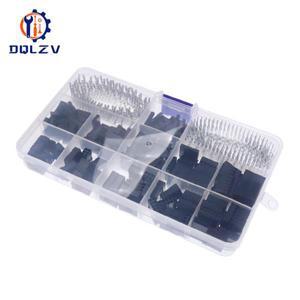 620Pcs  커넥터 2.54mm 케이블 점퍼 와이어 핀 헤더 하우징 키트 수 압착 + 암 터미널