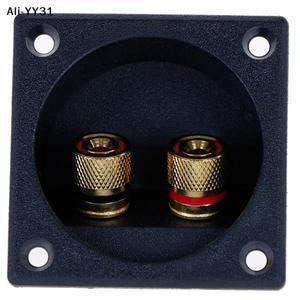 Zy자동차 차량용 호환 스테레오 스피커 박스 터미널 원형 스프링 컵 커넥터 서브우퍼 플러그