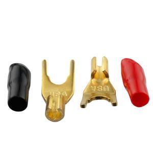 Y형 바나나 헤드 스피커 케이블 커넥터 플러그  구리 도금 무납땜 오디오