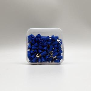 100Pcs SV  와이어 스프링 터미널 SV1.25-3 포크 U Y PVC 절연 페룰 블록 스페이드 콜드 프레스 케이블 엔