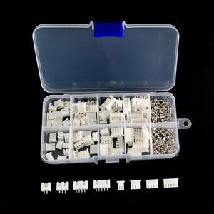 230pcs XH2.54 2p 3p 4p 5핀 2.54mm 피치 터미널 키트 하우징 헤더 JST 커넥터 와이어 어댑터