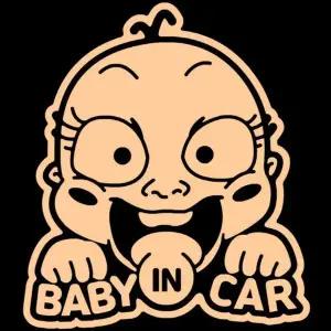 [하프클럽/]카 스티커 자동차 뒷유리 안내 아기스티커 데칼